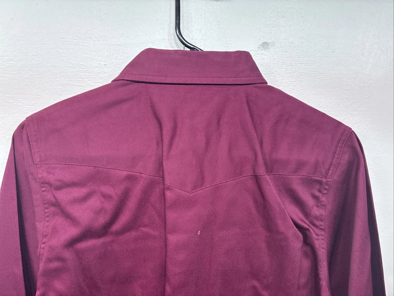 New Kids Wrangler Red Long Sleeve Pearl Snap Size Large LL-24