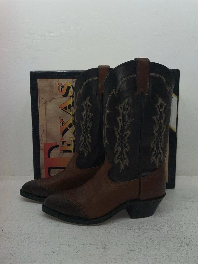 New Men’s Brown Texas Brand Cowboy Boots. 7911 9 D. 3-71