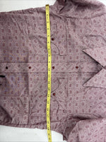 New Women’s Tem Tex Pink Deigned Long Sleeve Pearl Snap 14.5 II-5