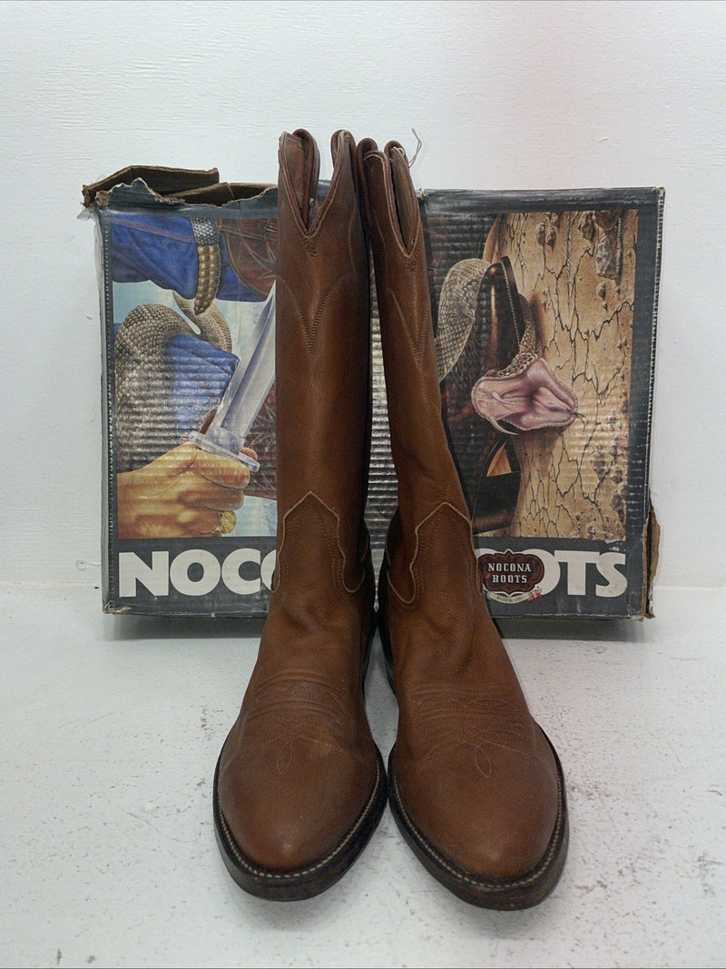 New Men’s Brown Nocona Cowboy Boots. 10 C. 7-13