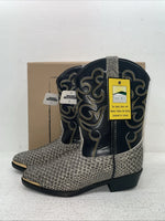 New Men’s Black Snake Skin Smoky Mountain Cowboy Boots. 1042 J Y 7. 1-59