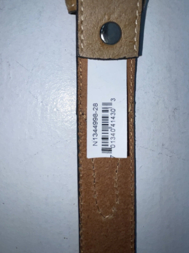 New Cream Genuine Leather 28” Belt #N1344998 Z-45