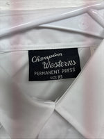 New Boys Champion Western White Long Sleeve Pearl Snap 16 CC-79