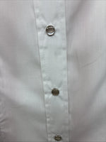 New Women’s H Bar C White Long Sleeve Pearl Snap Size 38 YY-115