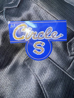 New Vintage Black Circle S Polyester Pants #CP5091 XX-69