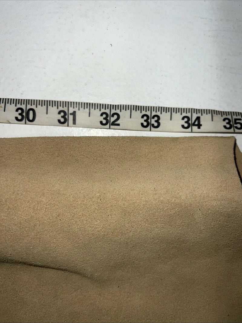New Tan Congress Leather Show Chaps With Fringe Adjustable Waist 44” L-45
