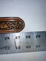 New Brown Genuine Leather Perkies Tooled 22” Belt #601 NN-90