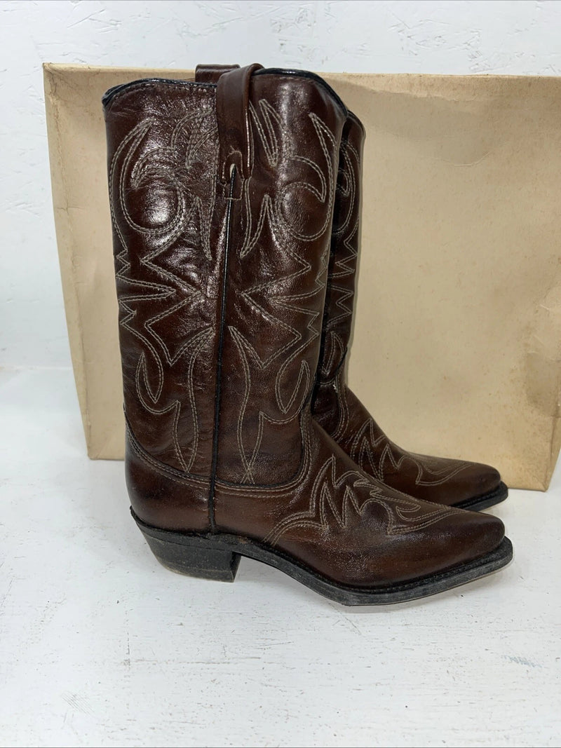 New Women’s Brown Texas Brand Cowboy Boots. L41  6 M. 20-91