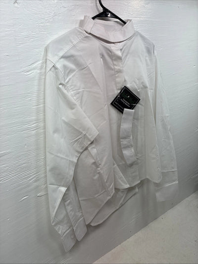 New Riders Mark White Long Sleeve Button Up English Shirt Size 40 DD-6