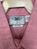 New Women’s Cowboy Threads Pink Sleeveless Button Up Size Small TT-85