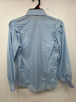 New Women’s ELY Champion Blue Long Sleeve Pearl Snap Size Small TT-135