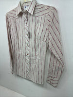 New Women’s Dan River Multicolor Design Long Sleeve Pearl Snap Size 10 KK-7