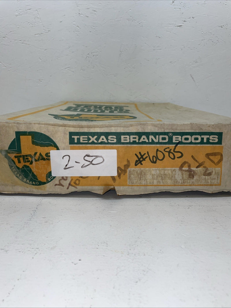 New Men’s Tan Texas Brand Cowboy Boots. 6085 8.5 8 1/2 D. 2-50