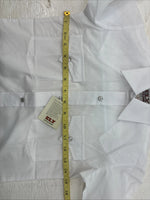 New Boys ELY Cattleman White Long Sleeve Pealr Snap Size 8 DD-49