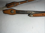 New Circle Y One Ear Leather Metal Plate Headstall #287-7107 U-37