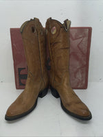 New Men’s Brown Texas Brand Cowboy Boots. 7844 8.5 8 1/2 D. 2-52