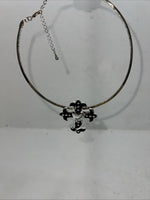 New Women’s Montana Silversmiths Silver Black Faith Cords Necklace. NC1183 A-57