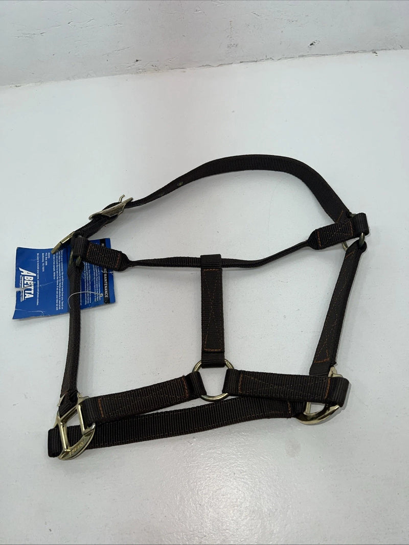 New ABetta Brown Nylon Colt/Cobb Web Halter #238523 3C-8