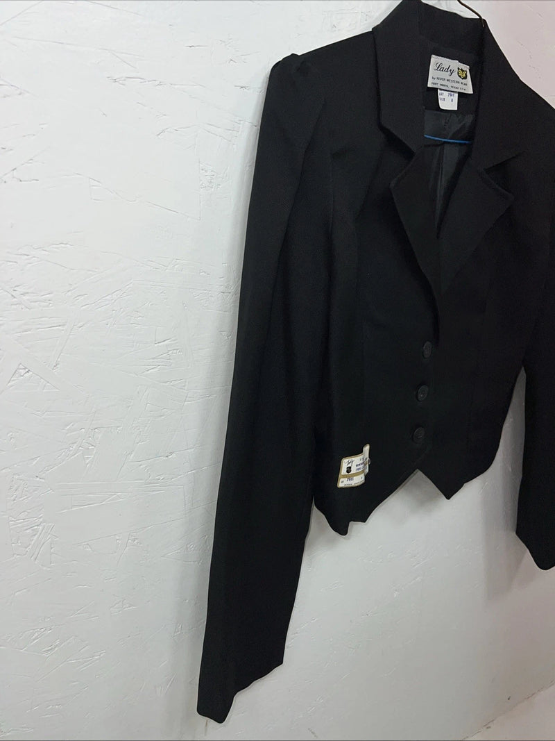 New Women’s Black Dickson Jenkins Short Jacket #7911 8 UU-56