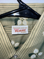 New Men’s Green ELY Plains Long Sleeve Pearl Snap Shirt. 15x34 M S-4