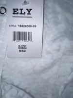 New Women’s White Cumberland Outfitters Long Sleeve Button Up Shirt M 3B-36