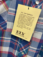 New Men’s ELY Cattleman Multicolor Plaid Short Sleeve Pearl Snap XL Short T-30