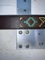 New Brown Genuine Leather Nocona Western S Belt #N3412302 Z-116