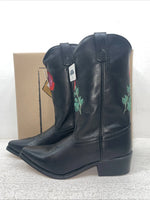 New Youth Black Smoky Mountain Cowboy Boots. 3688 Y 5. 24-136