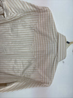New Women’s White Horse Yellow Stripe Long Sleeve Pearl Snap Small DD-126
