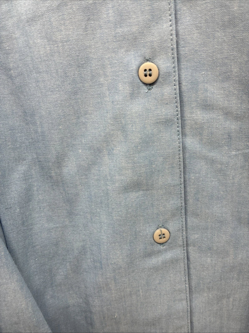 New Women’s Cricket Creek Blue Long Sleeve Button Up Size Large TT-66 