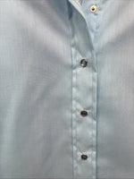 New Women’s Panhandle Slim Blue Long Sleeve Pearl Snap 14 Medium II-72