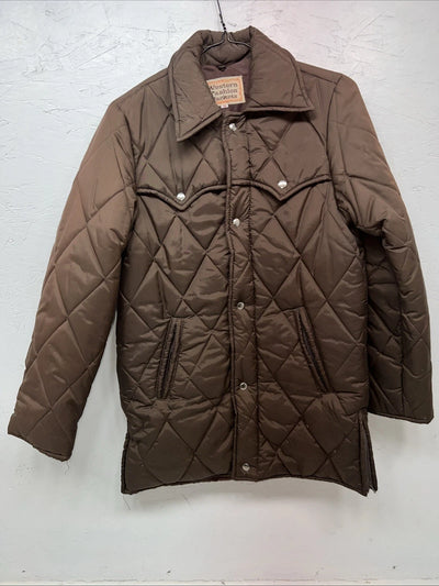 New Women’s Brown Western Fashion Puffer Jacket 14 RR-17