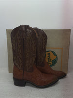 New Men’s Brown Texas Brand Cowboy Boots. 7955 8.5 8 1/2 D. 3-66