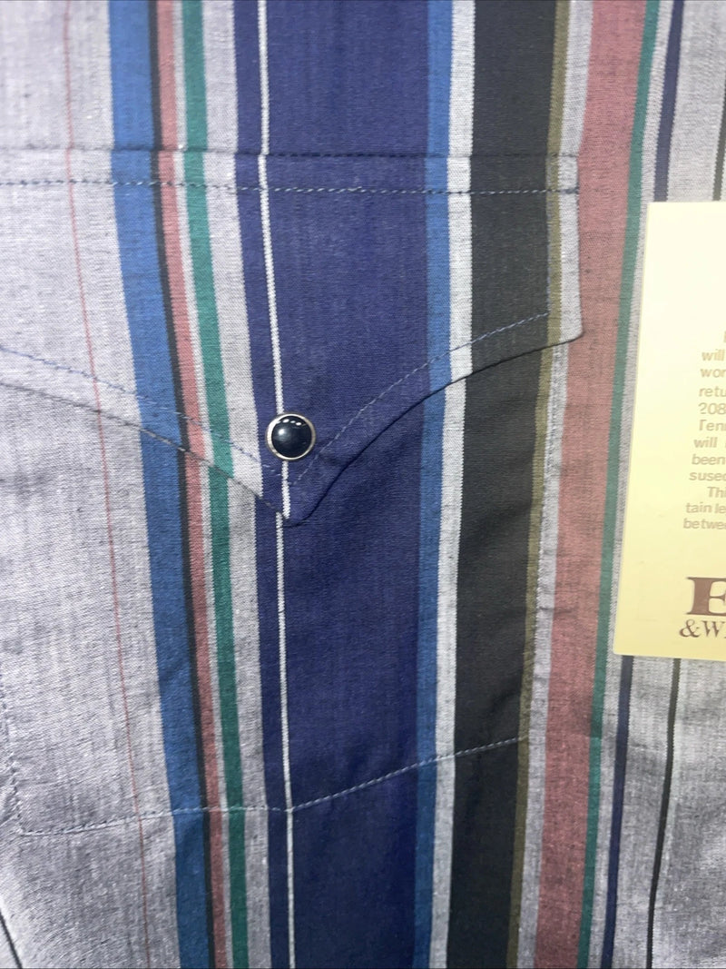 New Men’s ELY Cattleman Multiple Color Long Sleeve Pearl 15.5 X 34 Medium B-102