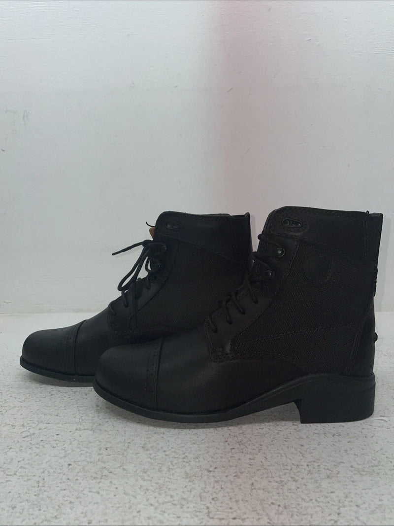 New Kids Black Lace Up Ariat Cowboy Boots. 10006311 2 C. 22-82