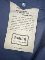 New Vintage Gray Ranch Polyester Pants #P1023 SS-38
