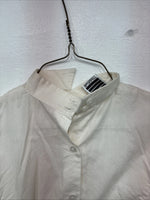 New Women’s Christine White Long Sleeve Button Up Size 8 YY-6