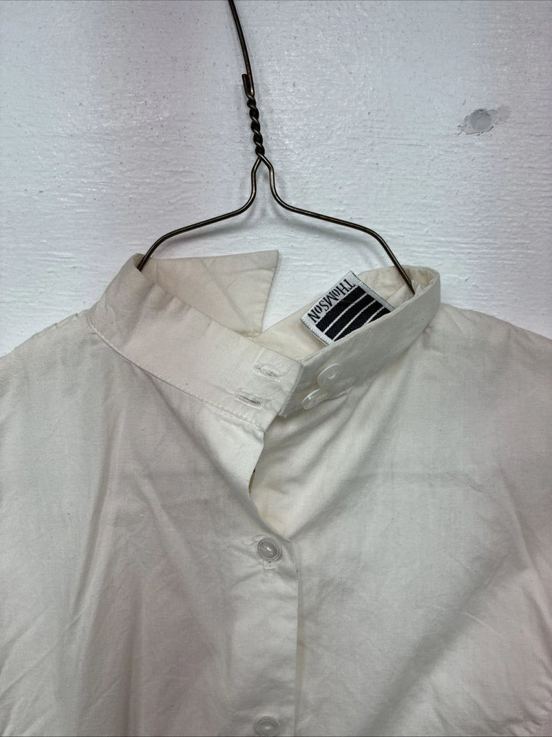 New Women’s Christine White Long Sleeve Button Up Size 8 YY-6
