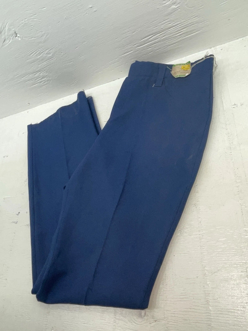 New Vintage Blue H Bar C Polyester Pants #MR477 ZZ-14