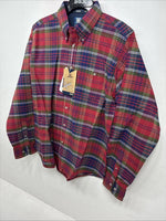 New Boys Twenty X Red Plaid Long Sleeve Pearl Snap XL DD-91