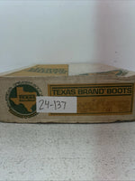 New Youth Brown Texas Brand Cowboy Boots. 2488 4.5 4 1/2 D. 24-137