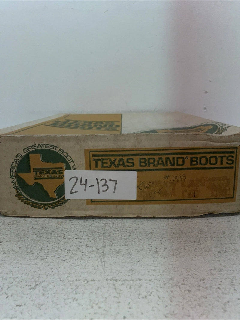 New Youth Brown Texas Brand Cowboy Boots. 2488 4.5 4 1/2 D. 24-137