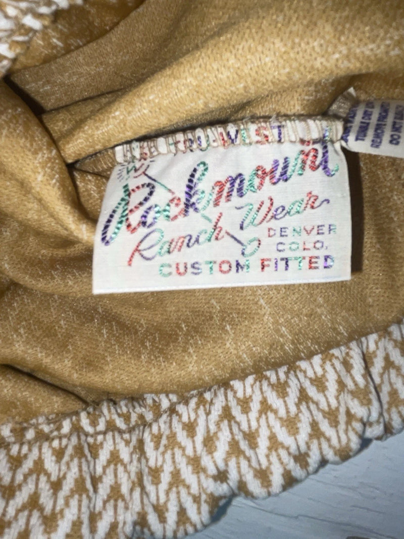 New Vintage Brown Knitted Rockmount Polyester Pants #3849 XX-10
