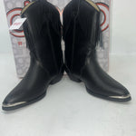 New Children’s Black Dingo Cowboy Boots With Fringe. 10.5 10 1/2 D. 24-54