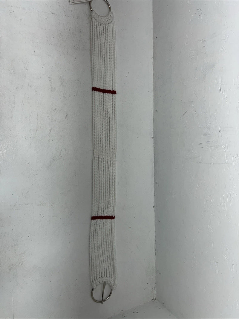 New White Red Tough 1 Mohair Draft 46” Cinch #59-1246 U-20