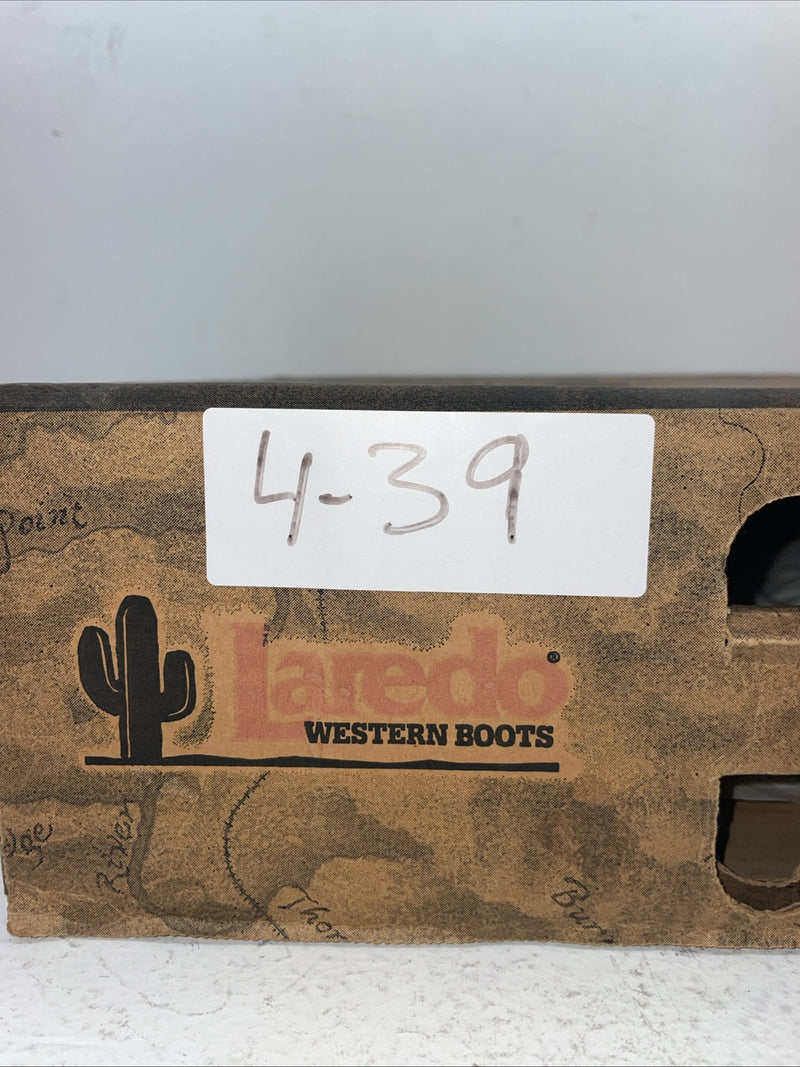 New Men’s Brown Lace Up Laredo Cowboy Boots. 1233 9.5 9 1/2 E E. 4-39