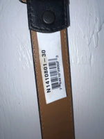 New Black Genuine Leather Nocona 30” Belt #1410801 Z-161