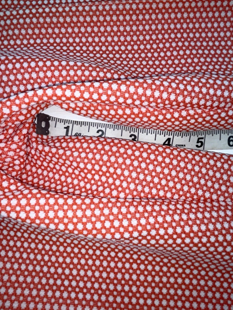 New Vintage Red Polka Dot Panhandle Slim Polyester Pants #8022 XX-59