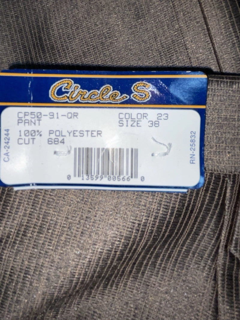 New Vintage Brown Circle S Polyester Pants #CP5091 XX-72