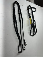 New Silver Fox Black Pony Snaffle Bridle #20-1189-2 BB-12
